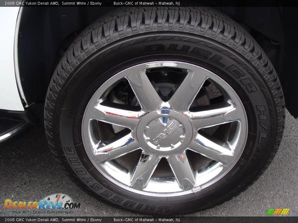 2008 GMC Yukon Denali AWD Summit White / Ebony Photo #9