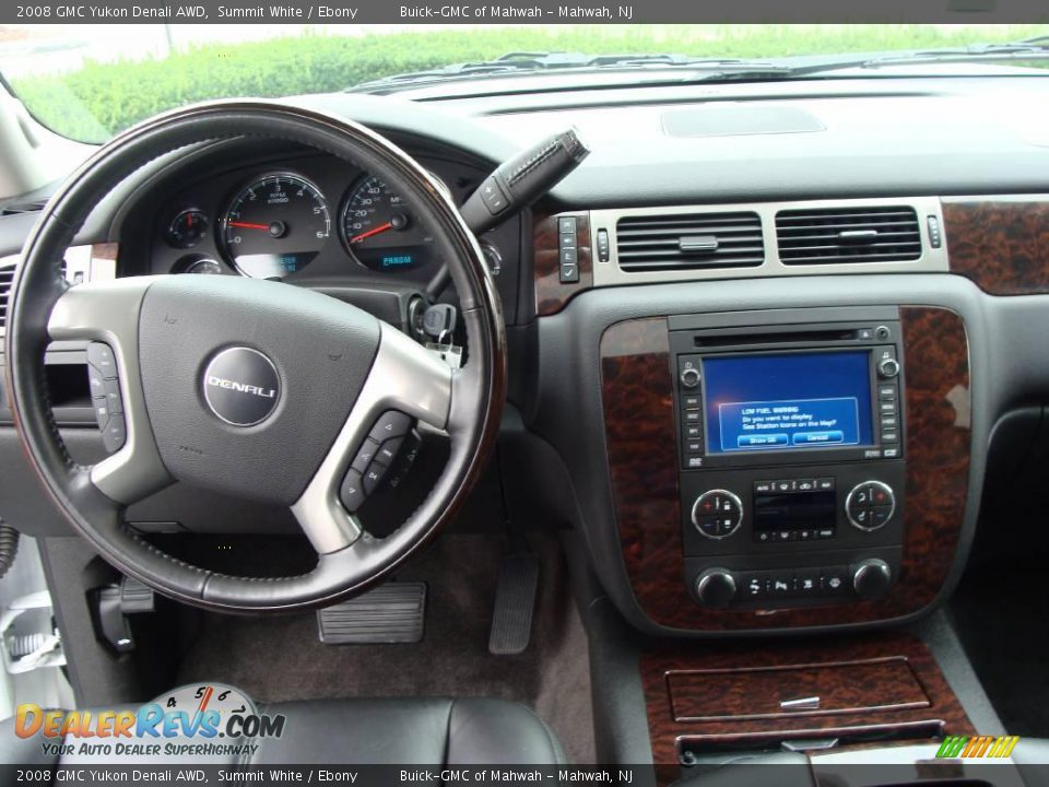 2008 GMC Yukon Denali AWD Summit White / Ebony Photo #21
