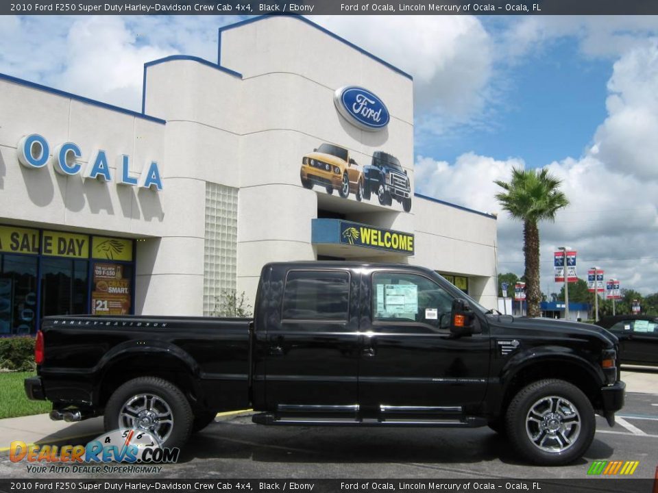 2010 Ford F250 Super Duty Harley-Davidson Crew Cab 4x4 Black / Ebony Photo #2