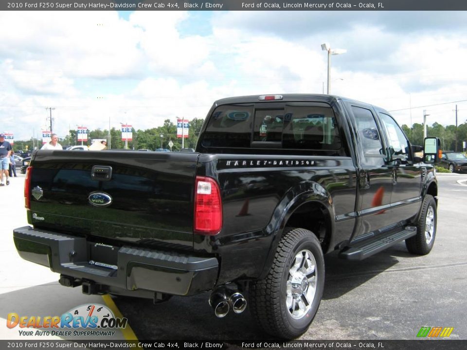 2010 Ford F250 Super Duty Harley-Davidson Crew Cab 4x4 Black / Ebony Photo #3