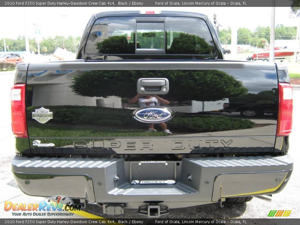 2010 Ford F250 Super Duty Harley-Davidson Crew Cab 4x4 Black / Ebony Photo #4