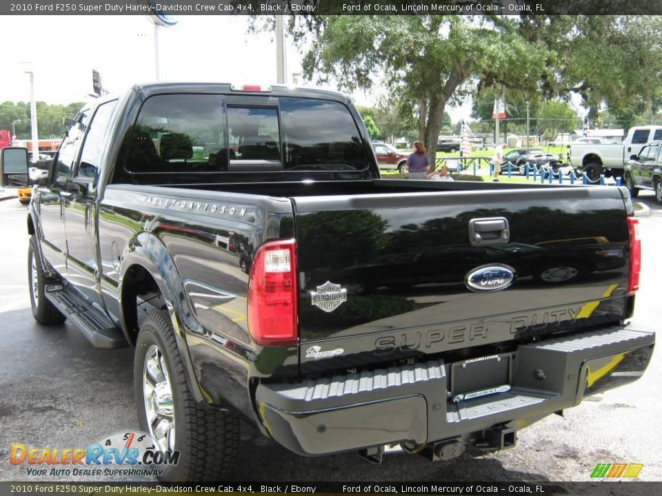2010 Ford F250 Super Duty Harley-Davidson Crew Cab 4x4 Black / Ebony Photo #5