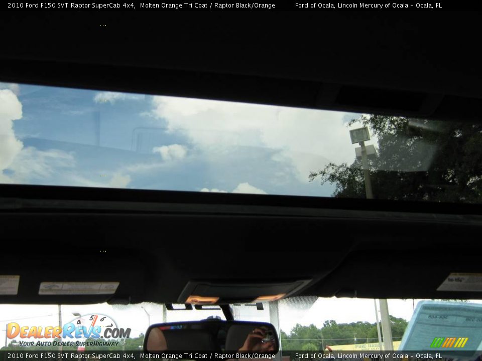 2010 Ford F150 SVT Raptor SuperCab 4x4 Molten Orange Tri Coat / Raptor Black/Orange Photo #17