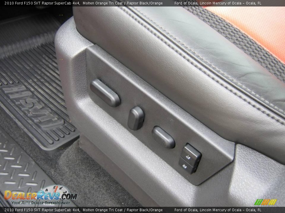 2010 Ford F150 SVT Raptor SuperCab 4x4 Molten Orange Tri Coat / Raptor Black/Orange Photo #18