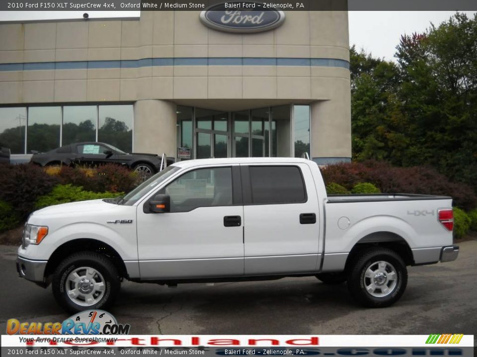 2010 Ford F150 XLT SuperCrew 4x4 Oxford White / Medium Stone Photo #1