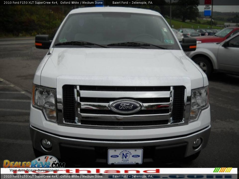 2010 Ford F150 XLT SuperCrew 4x4 Oxford White / Medium Stone Photo #3