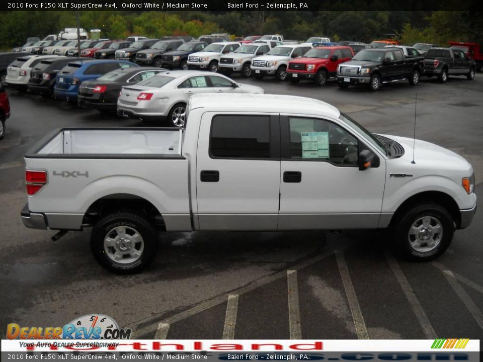 2010 Ford F150 XLT SuperCrew 4x4 Oxford White / Medium Stone Photo #5