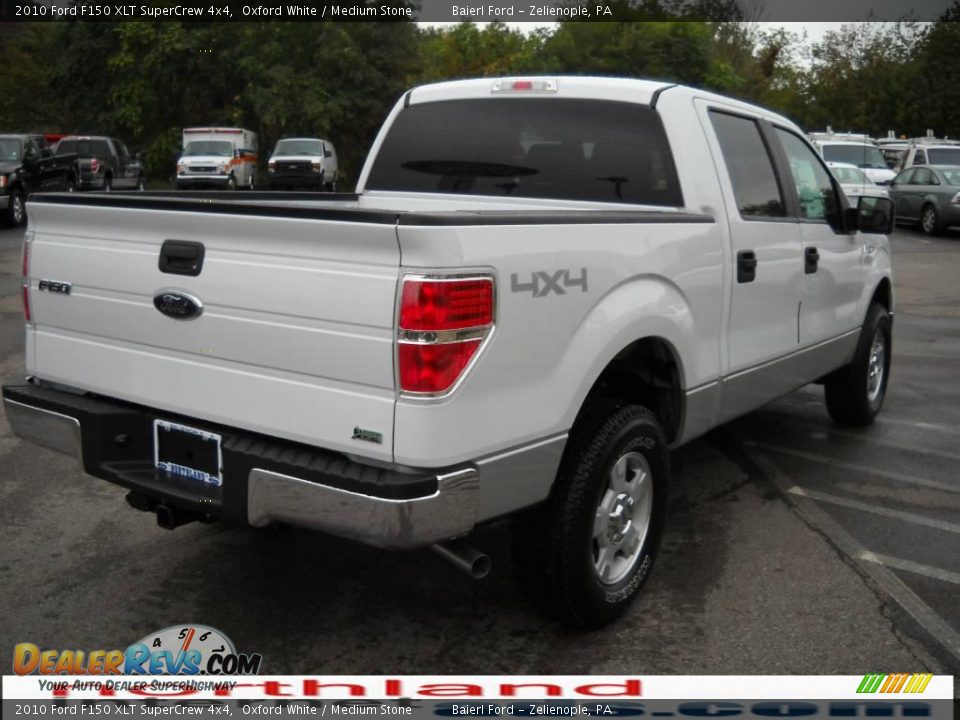 2010 Ford F150 XLT SuperCrew 4x4 Oxford White / Medium Stone Photo #6