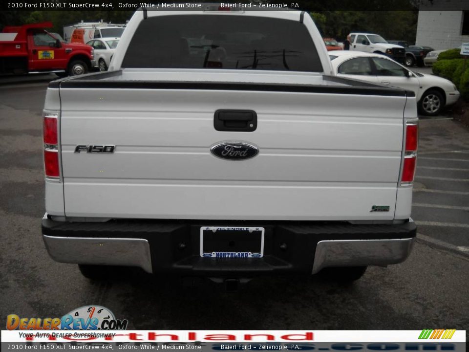 2010 Ford F150 XLT SuperCrew 4x4 Oxford White / Medium Stone Photo #7