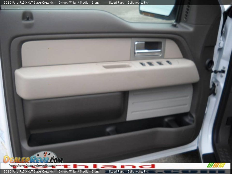 2010 Ford F150 XLT SuperCrew 4x4 Oxford White / Medium Stone Photo #9