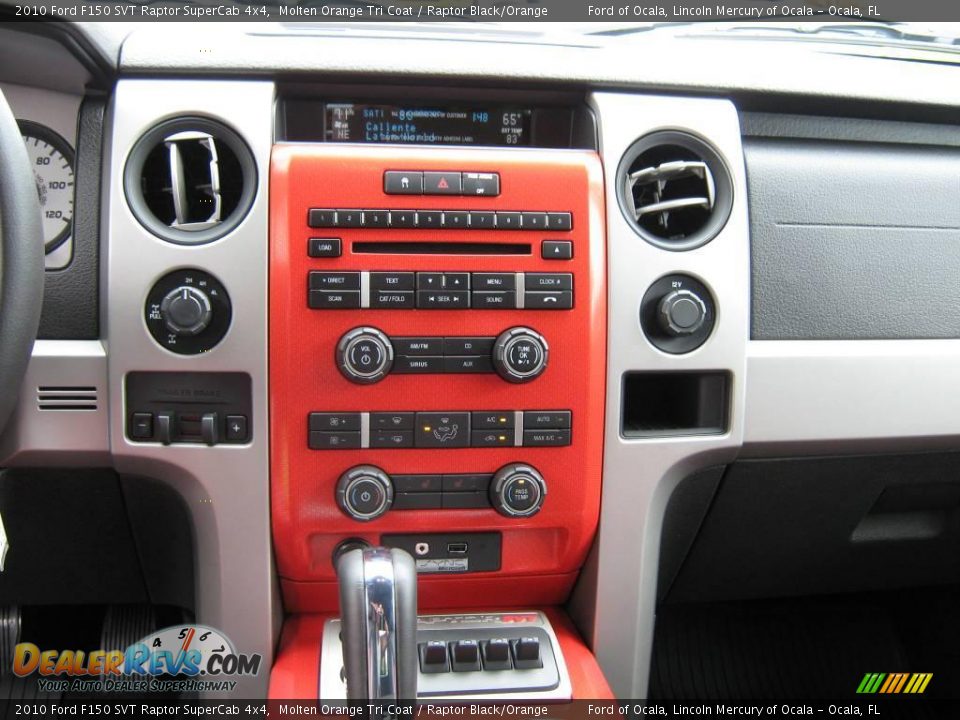 2010 Ford F150 SVT Raptor SuperCab 4x4 Molten Orange Tri Coat / Raptor Black/Orange Photo #26