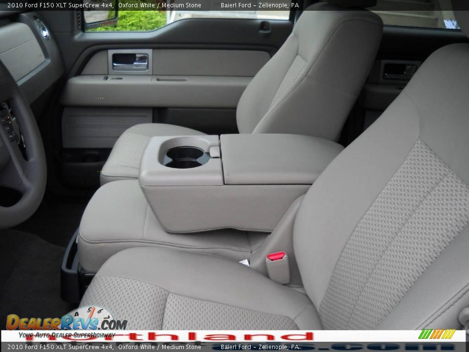 2010 Ford F150 XLT SuperCrew 4x4 Oxford White / Medium Stone Photo #11