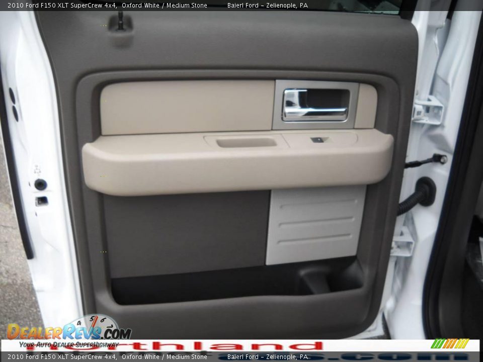 2010 Ford F150 XLT SuperCrew 4x4 Oxford White / Medium Stone Photo #13