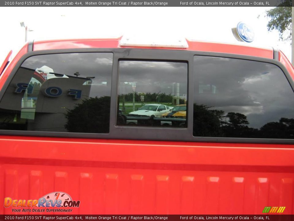 2010 Ford F150 SVT Raptor SuperCab 4x4 Molten Orange Tri Coat / Raptor Black/Orange Photo #30