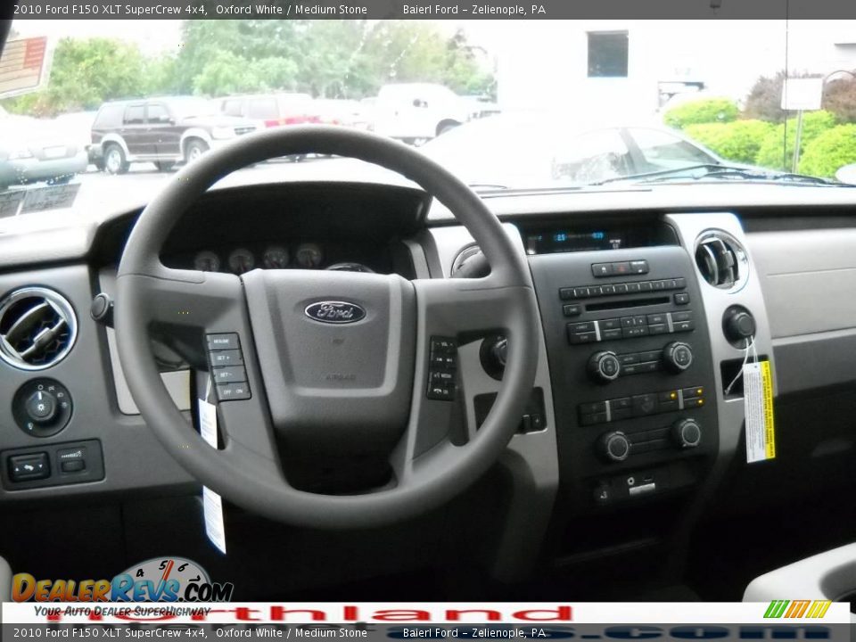 2010 Ford F150 XLT SuperCrew 4x4 Oxford White / Medium Stone Photo #14