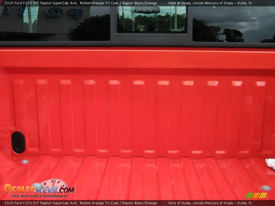 2010 Ford F150 SVT Raptor SuperCab 4x4 Molten Orange Tri Coat / Raptor Black/Orange Photo #31