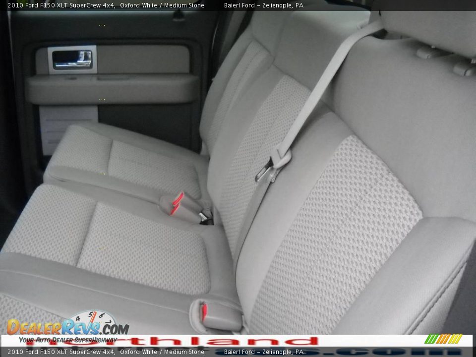 2010 Ford F150 XLT SuperCrew 4x4 Oxford White / Medium Stone Photo #15