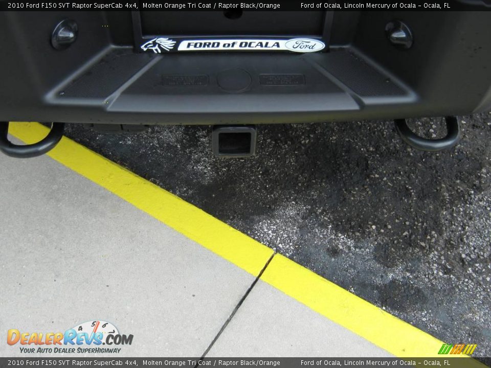 2010 Ford F150 SVT Raptor SuperCab 4x4 Molten Orange Tri Coat / Raptor Black/Orange Photo #32