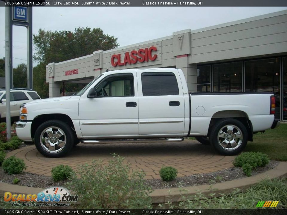 2006 GMC Sierra 1500 SLT Crew Cab 4x4 Summit White / Dark Pewter Photo