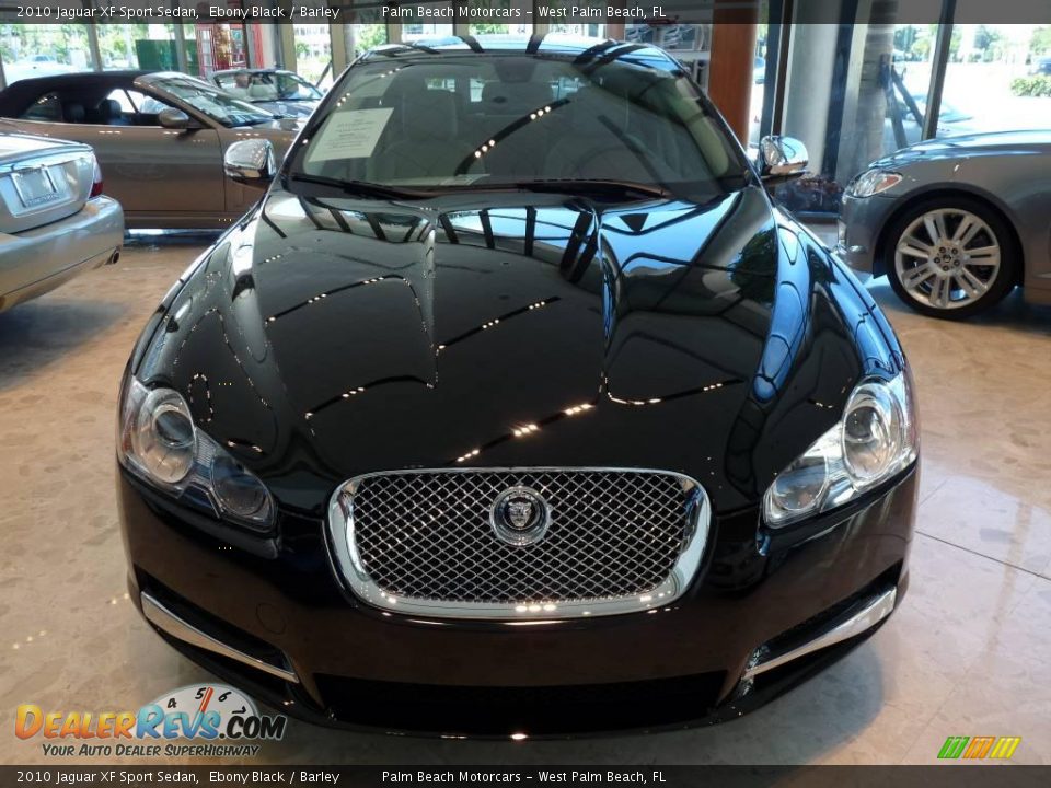 2010 Jaguar XF Sport Sedan Ebony Black / Barley Photo #2