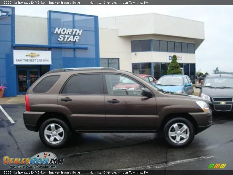 2009 Kia Sportage LX V6 4x4 Smokey Brown / Beige Photo #2