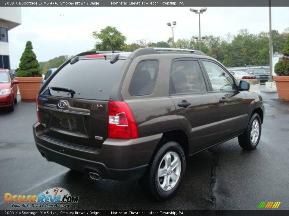 2009 Kia Sportage LX V6 4x4 Smokey Brown / Beige Photo #3