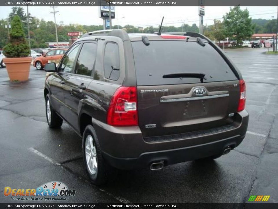 2009 Kia Sportage LX V6 4x4 Smokey Brown / Beige Photo #5