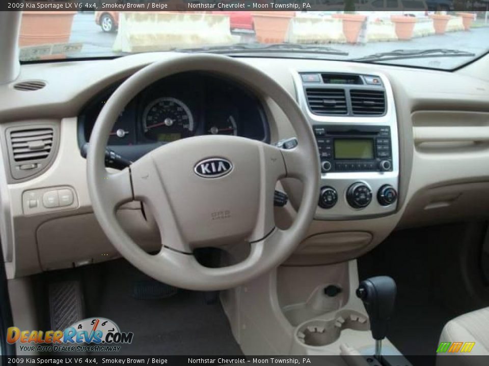 2009 Kia Sportage LX V6 4x4 Smokey Brown / Beige Photo #12