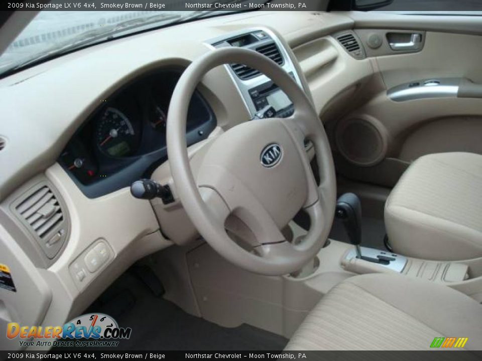 2009 Kia Sportage LX V6 4x4 Smokey Brown / Beige Photo #15
