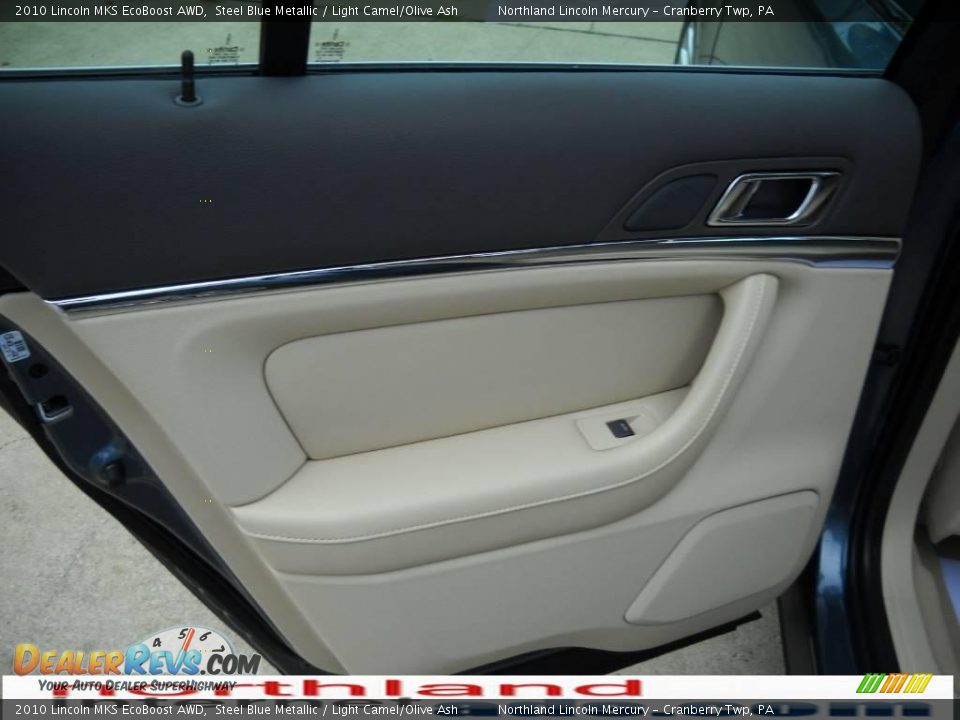 2010 Lincoln MKS EcoBoost AWD Steel Blue Metallic / Light Camel/Olive Ash Photo #9