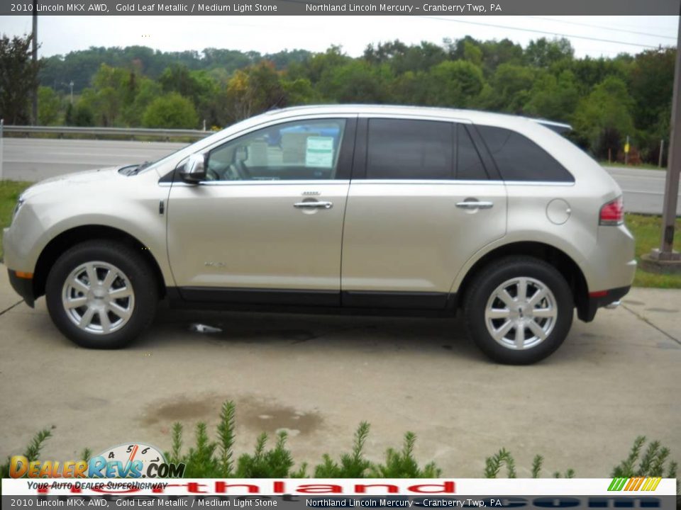 2010 Lincoln MKX AWD Gold Leaf Metallic / Medium Light Stone Photo #5