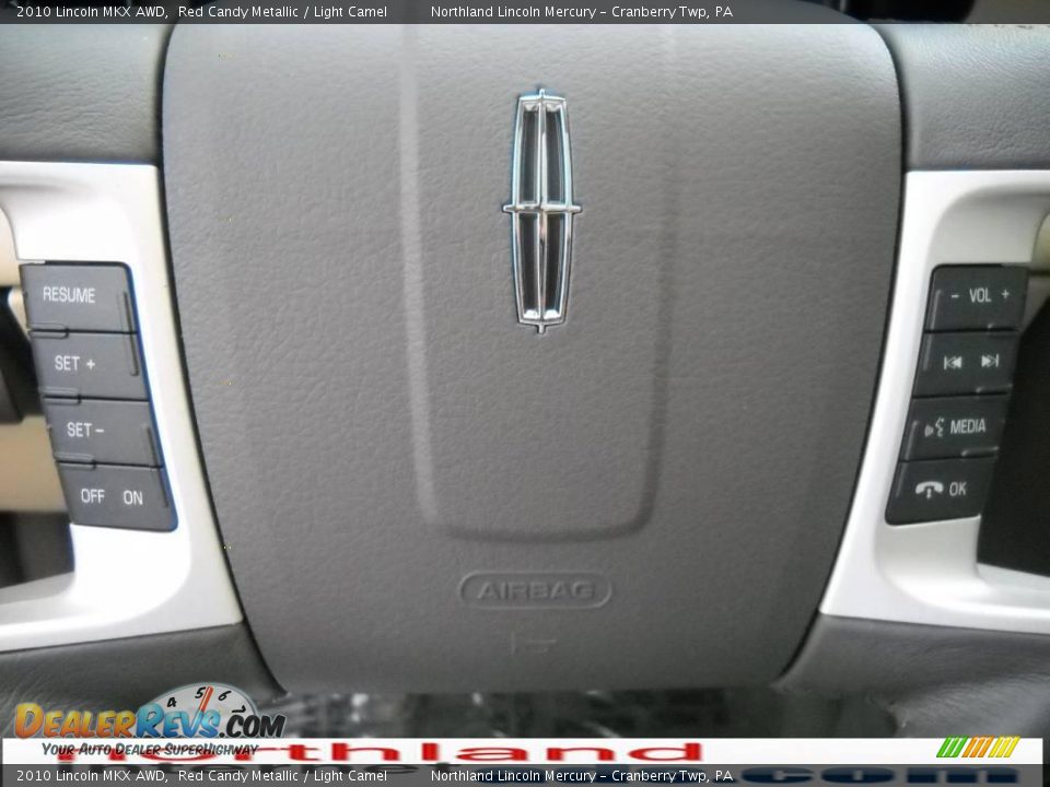 2010 Lincoln MKX AWD Red Candy Metallic / Light Camel Photo #19