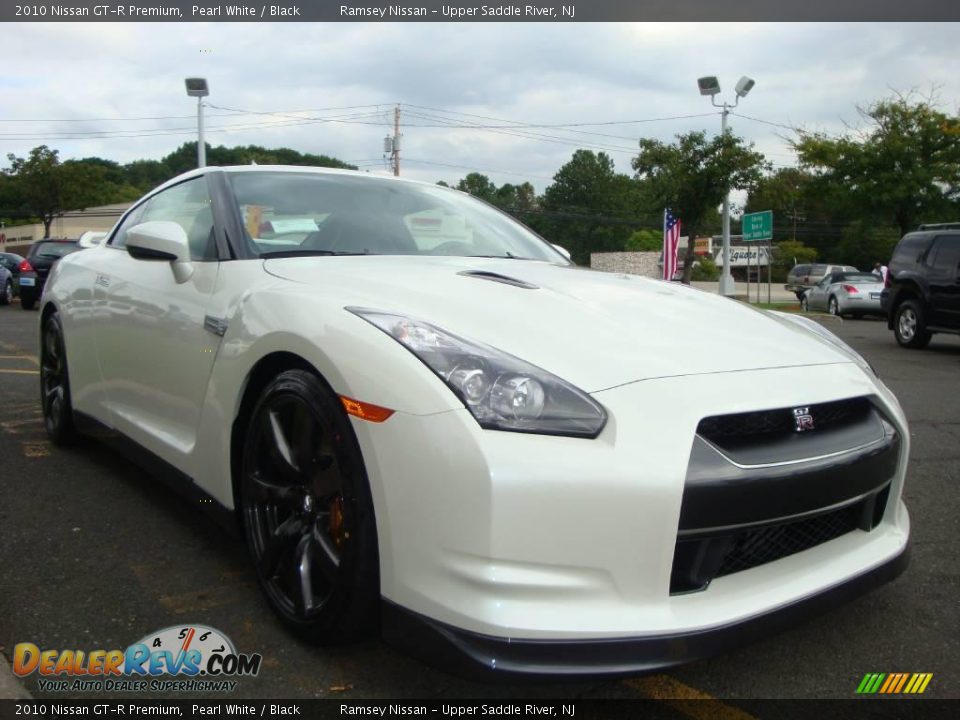 2010 Nissan GT-R Premium Pearl White / Black Photo #13