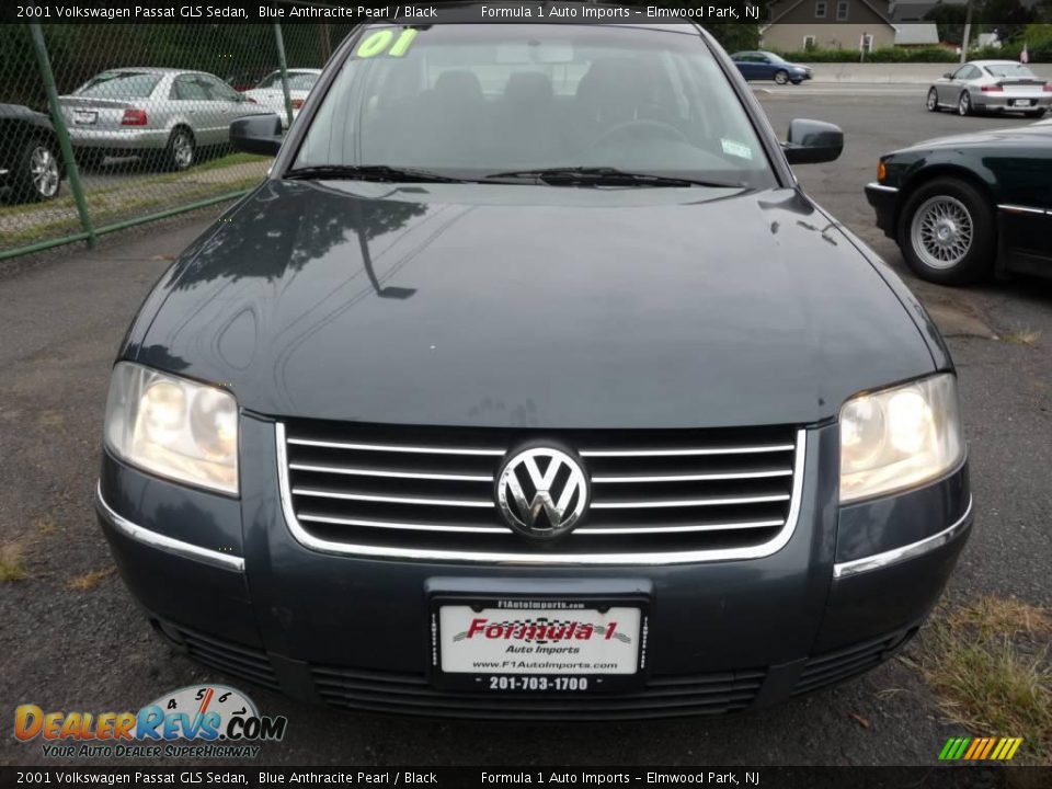 2001 Volkswagen Passat GLS Sedan Blue Anthracite Pearl / Black Photo #1