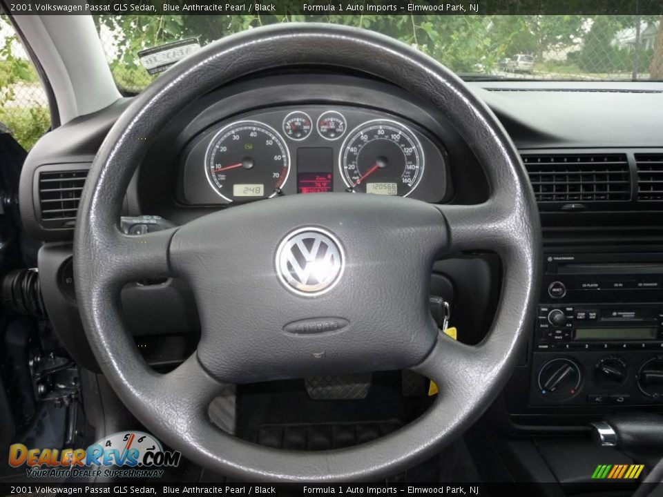 2001 Volkswagen Passat GLS Sedan Blue Anthracite Pearl / Black Photo #10