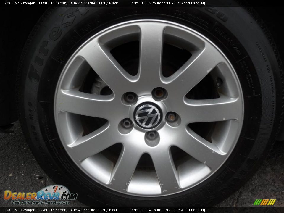 2001 Volkswagen Passat GLS Sedan Blue Anthracite Pearl / Black Photo #22
