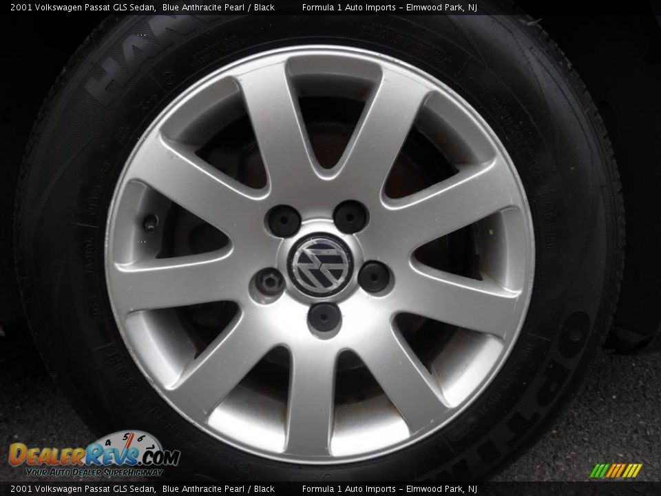 2001 Volkswagen Passat GLS Sedan Blue Anthracite Pearl / Black Photo #23
