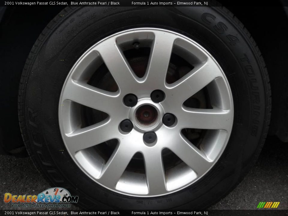 2001 Volkswagen Passat GLS Sedan Blue Anthracite Pearl / Black Photo #24