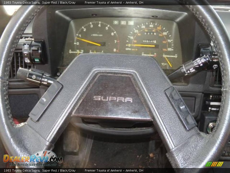 1983 Toyota Celica Supra Super Red / Black/Gray Photo #14