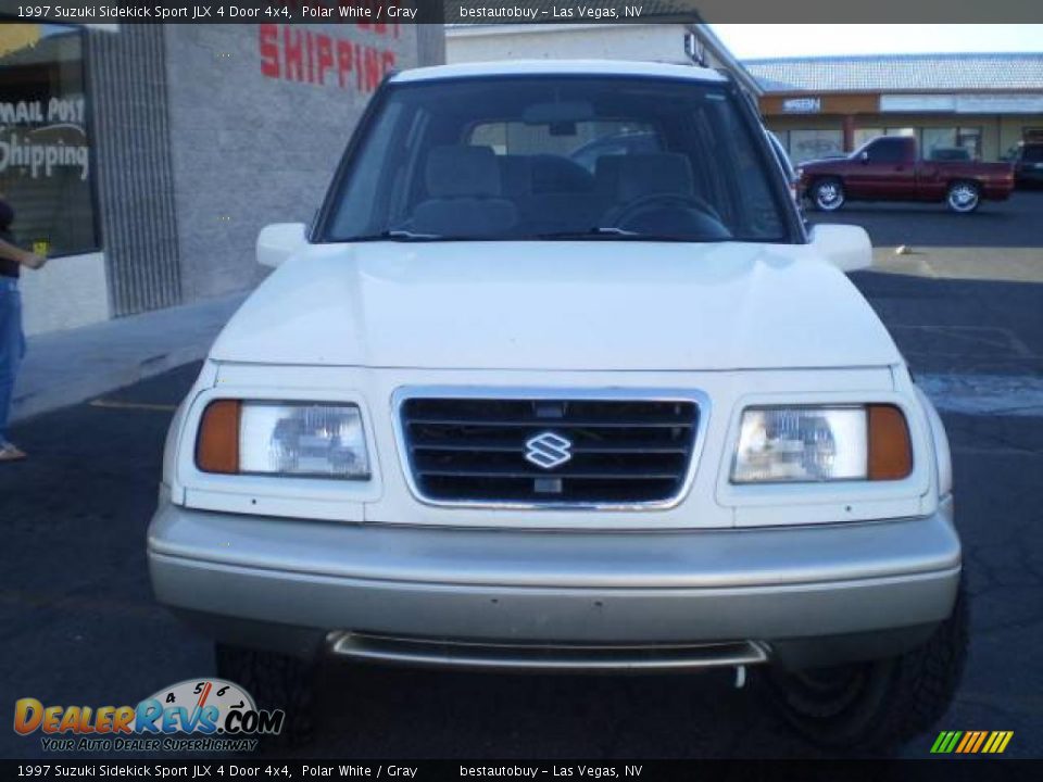 1997 Suzuki Sidekick Sport JLX 4 Door 4x4 Polar White / Gray Photo #3