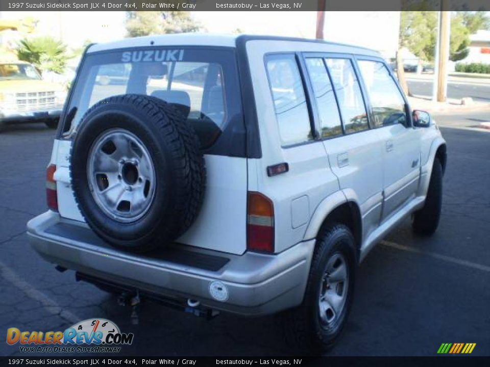 1997 Suzuki Sidekick Sport JLX 4 Door 4x4 Polar White / Gray Photo #6