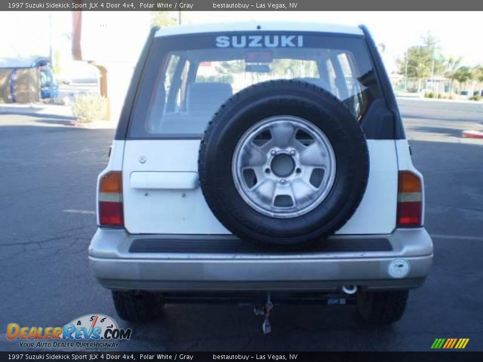 1997 Suzuki Sidekick Sport JLX 4 Door 4x4 Polar White / Gray Photo #7