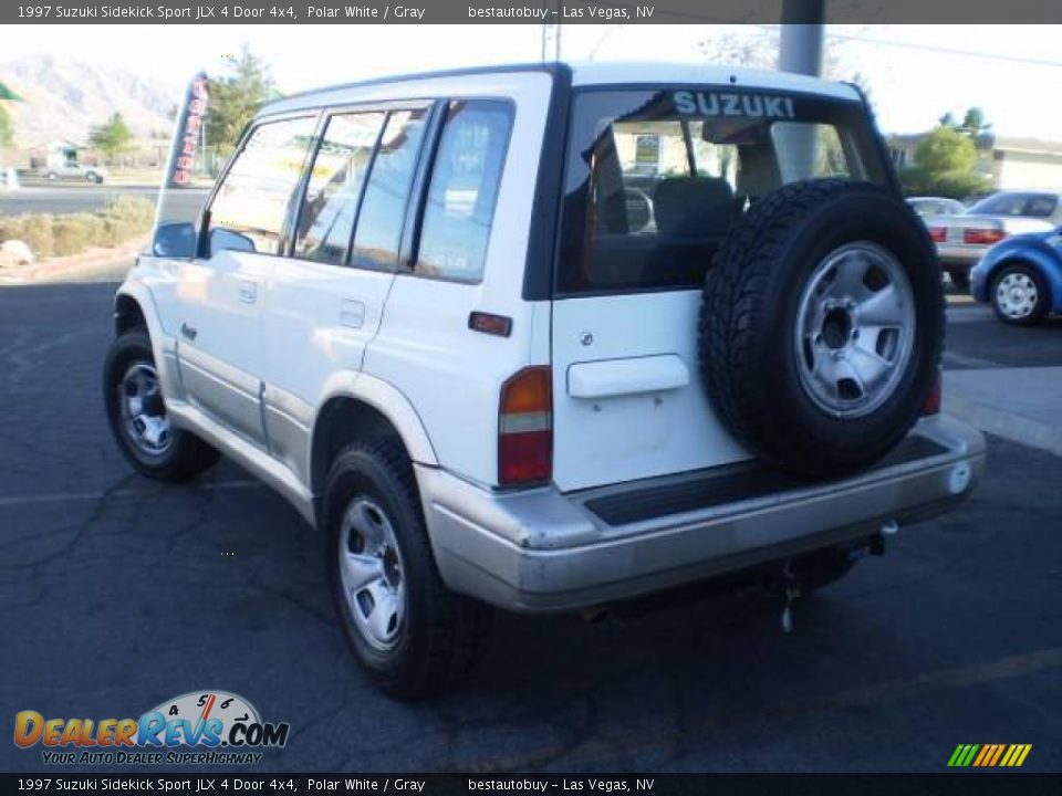 1997 Suzuki Sidekick Sport JLX 4 Door 4x4 Polar White / Gray Photo #8