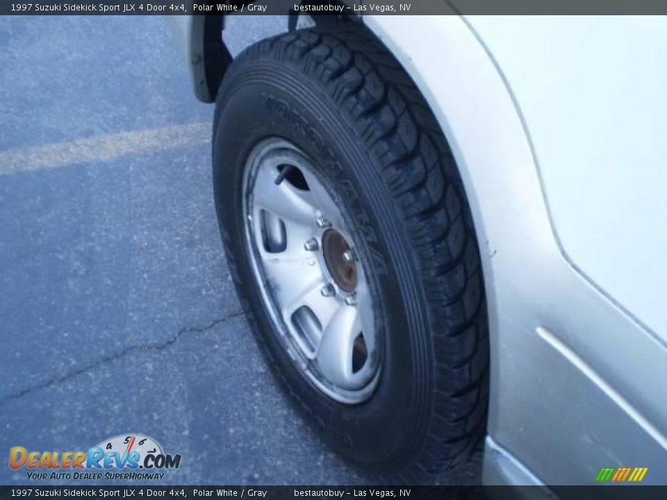 1997 Suzuki Sidekick Sport JLX 4 Door 4x4 Polar White / Gray Photo #14