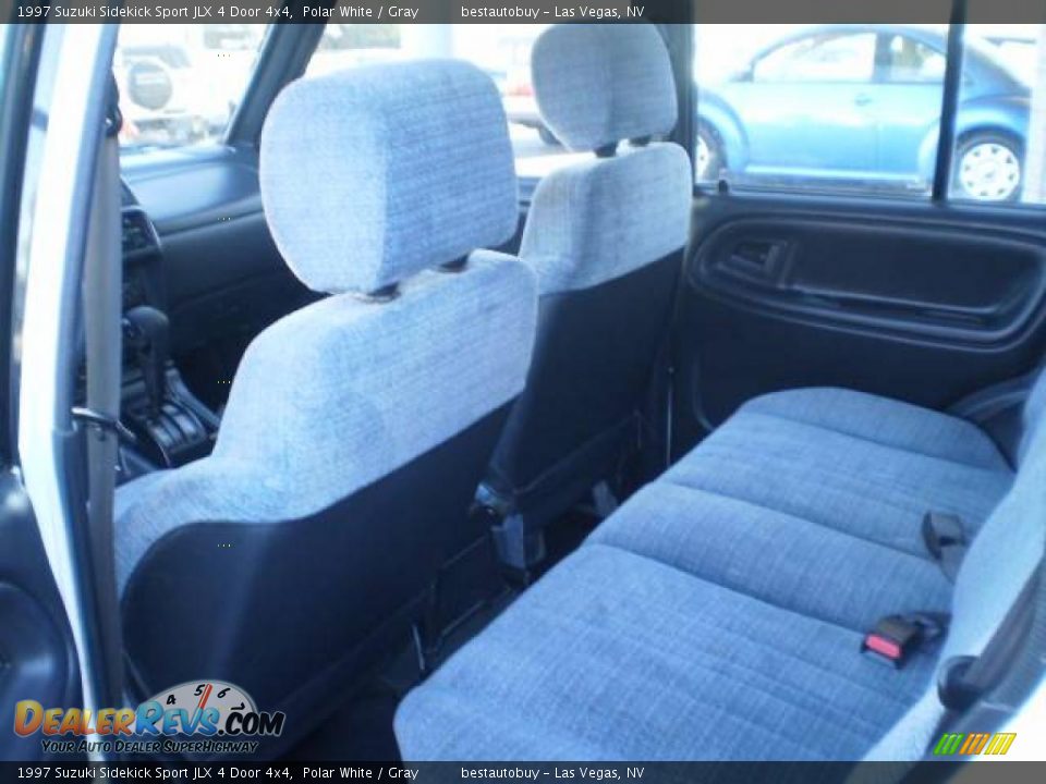 1997 Suzuki Sidekick Sport JLX 4 Door 4x4 Polar White / Gray Photo #21