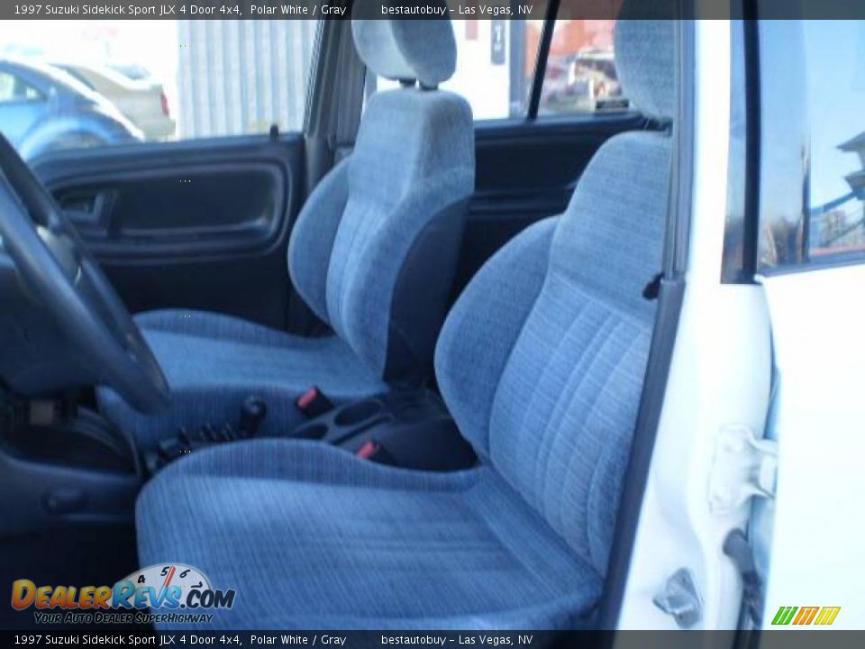 1997 Suzuki Sidekick Sport JLX 4 Door 4x4 Polar White / Gray Photo #24