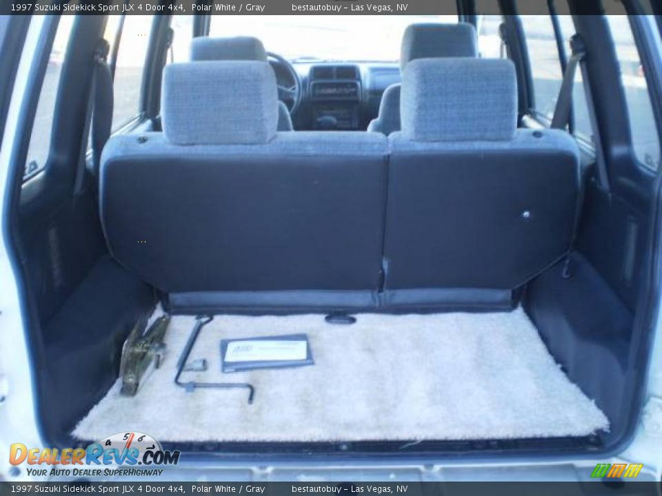 1997 Suzuki Sidekick Sport JLX 4 Door 4x4 Polar White / Gray Photo #25