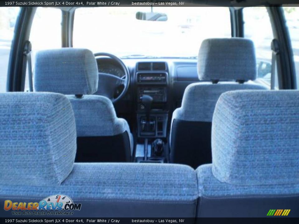 1997 Suzuki Sidekick Sport JLX 4 Door 4x4 Polar White / Gray Photo #28