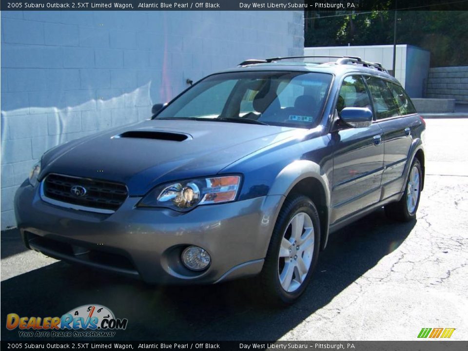 2005 Subaru Outback 2.5XT Limited Wagon Atlantic Blue Pearl / Off Black Photo #3