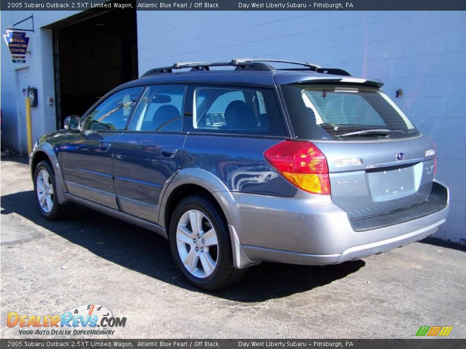 2005 Subaru Outback 2.5XT Limited Wagon Atlantic Blue Pearl / Off Black Photo #5